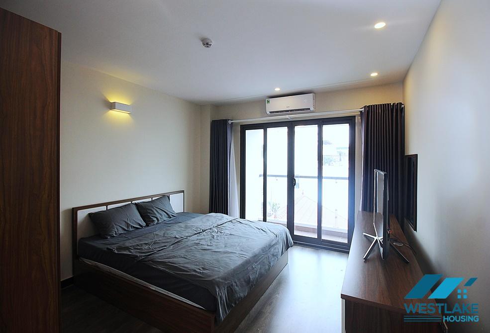 Good designed and spacious 01 bedroom apartment for rent on Nhat Chieu Street, Tay Ho, Hanoi