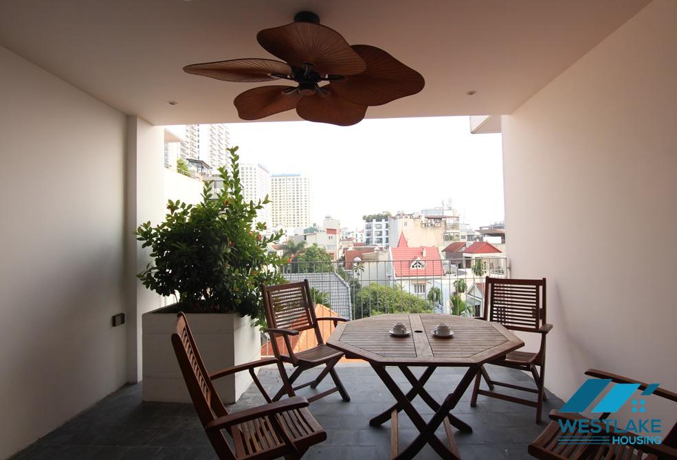 Asian contemporary style 4 bedrooms apartment for rent in Tay Ho, Ha Noi