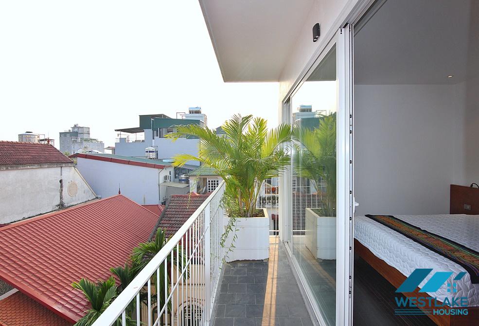 Asian contemporary style 4 bedrooms apartment for rent in Tay Ho, Ha Noi