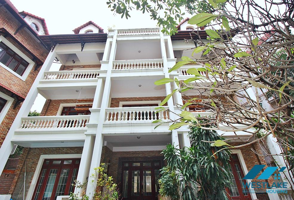 Outdoor-pool and large garden house for rent in To Ngoc Van st, Tay Ho