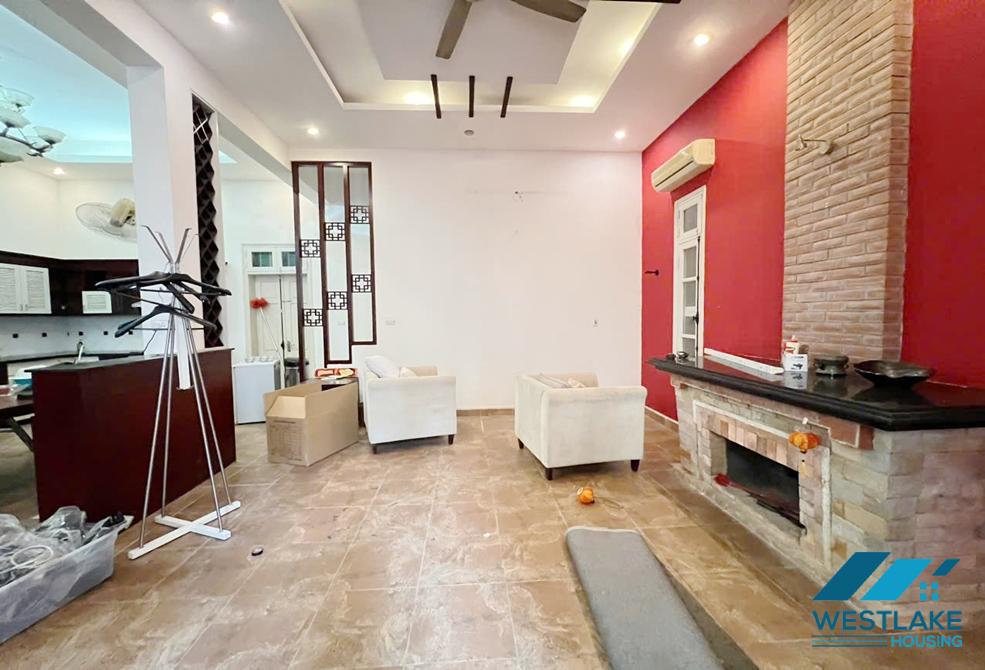 Three bedrooms house with big yard for rent in Tay Ho, Ha Noi