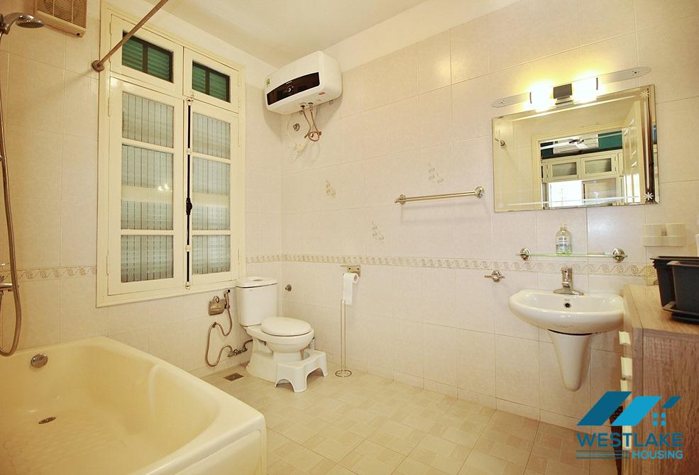 Three bedrooms house with big yard for rent in Tay Ho, Ha Noi