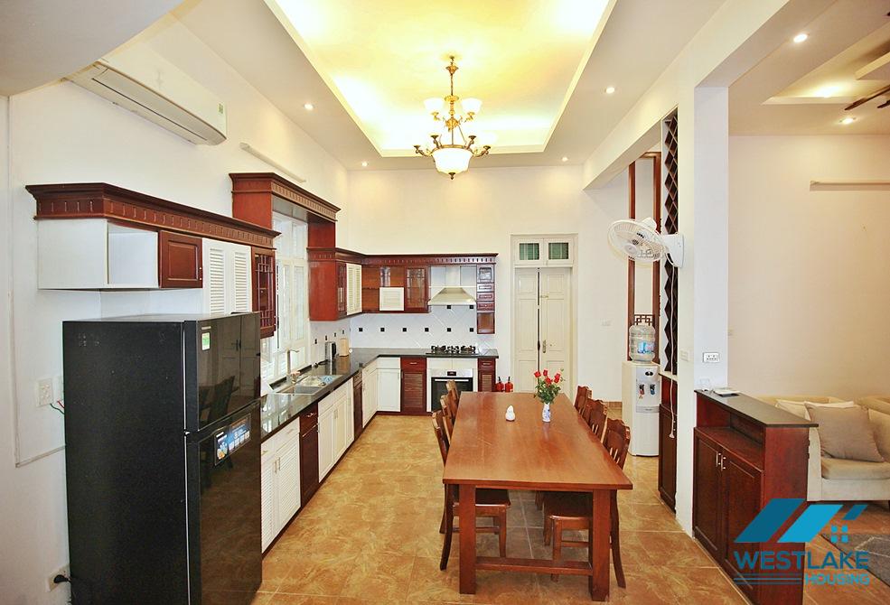 Three bedrooms house with big yard for rent in Tay Ho, Ha Noi