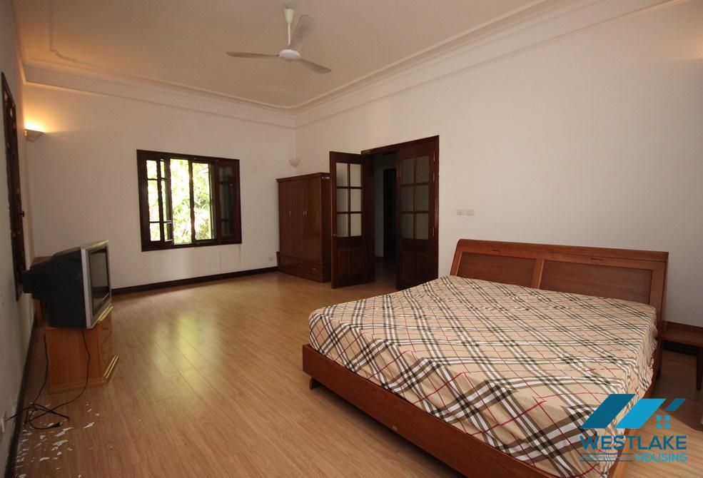 Spacious villa rental with big yard and balcony in the heart of Tay Ho, Ha Noi