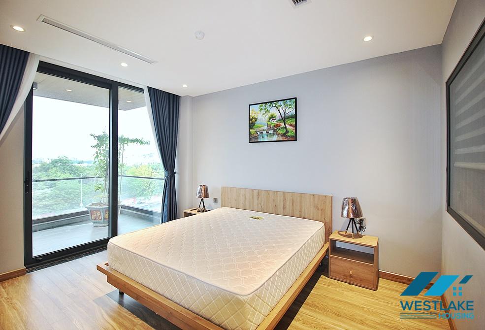 Beautiful 02-bedroom apartment with large balcony for rent in Tay Ho, Hanoi