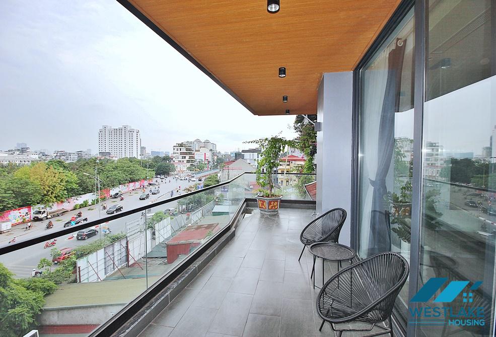 Beautiful 02-bedroom apartment with large balcony for rent in Tay Ho, Hanoi