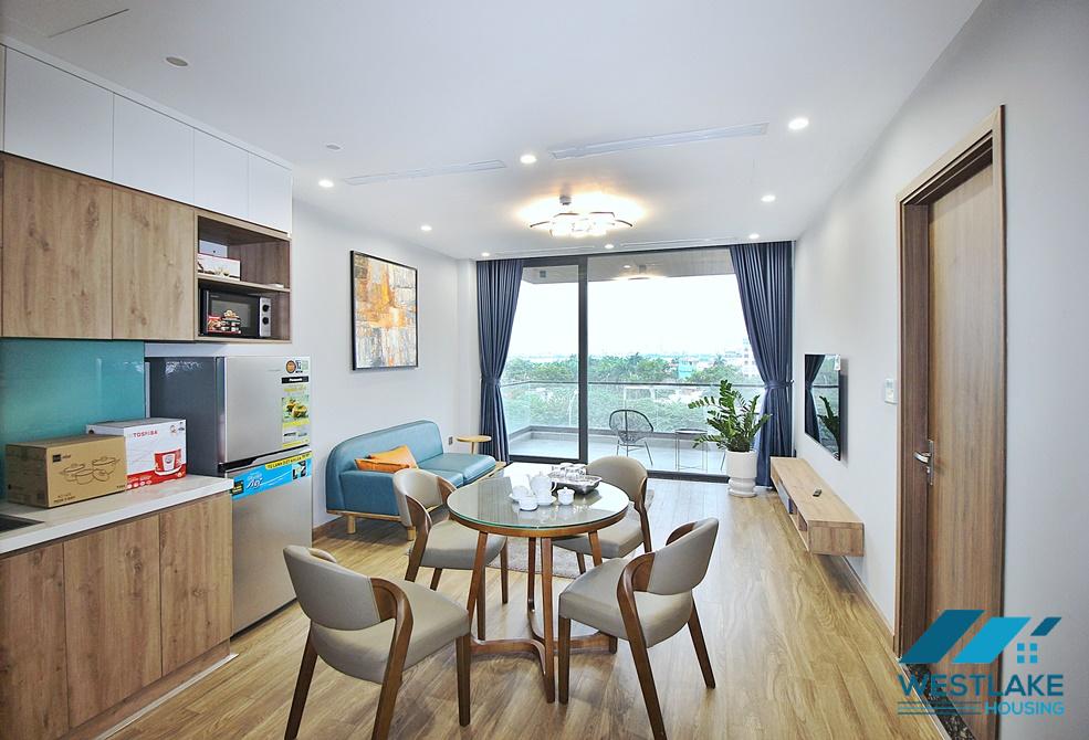 Beautiful 02-bedroom apartment with large balcony for rent in Tay Ho, Hanoi