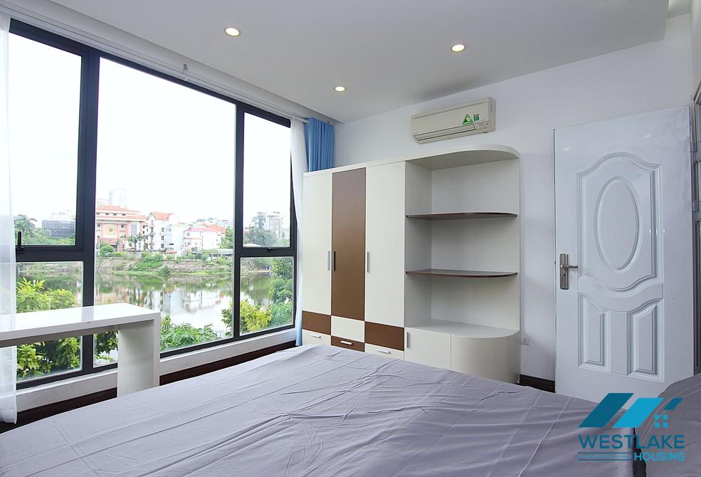 Beautiful 04-bedroom serviced apartment with lake view for rent in Tay Ho, Hanoi