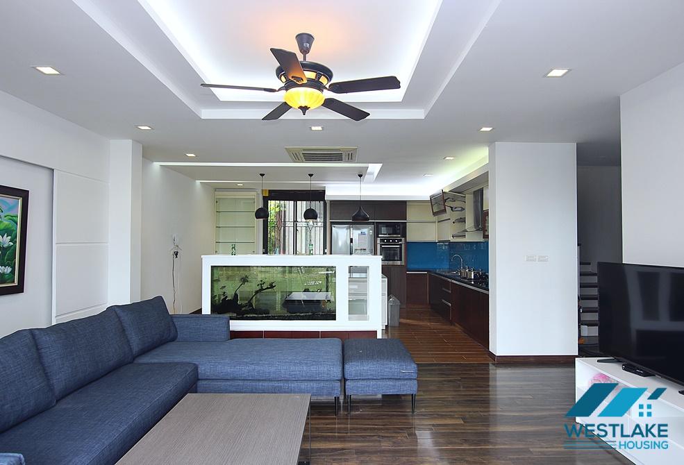 Beautiful 04-bedroom serviced apartment with lake view for rent in Tay Ho, Hanoi