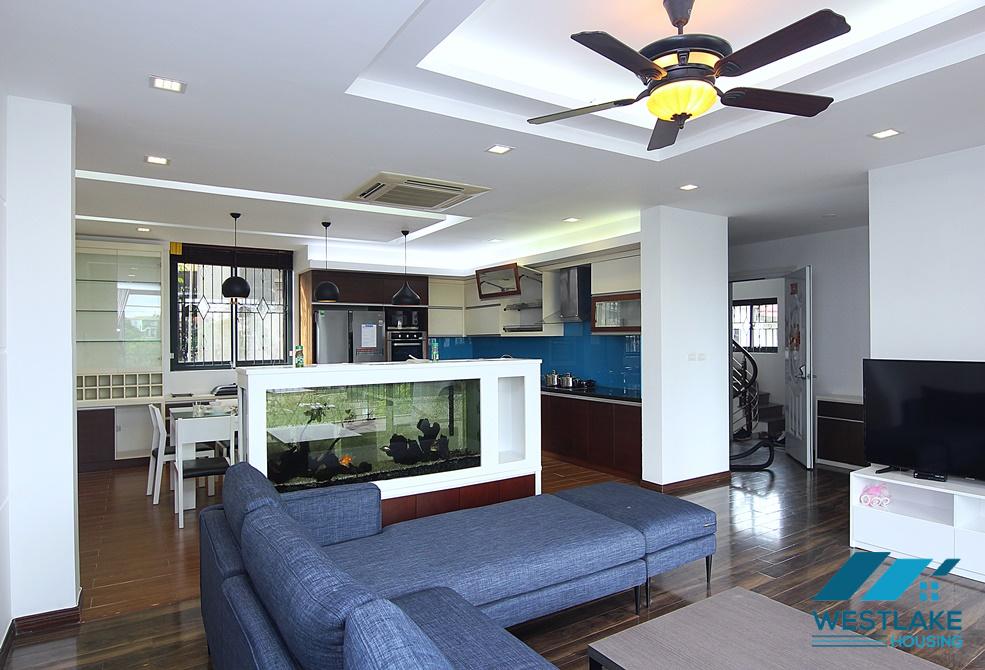 Beautiful 04-bedroom serviced apartment with lake view for rent in Tay Ho, Hanoi