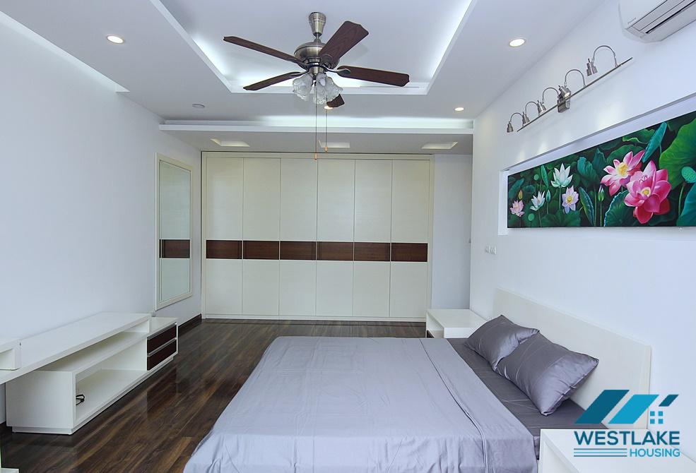 Beautiful 04-bedroom serviced apartment with lake view for rent in Tay Ho, Hanoi