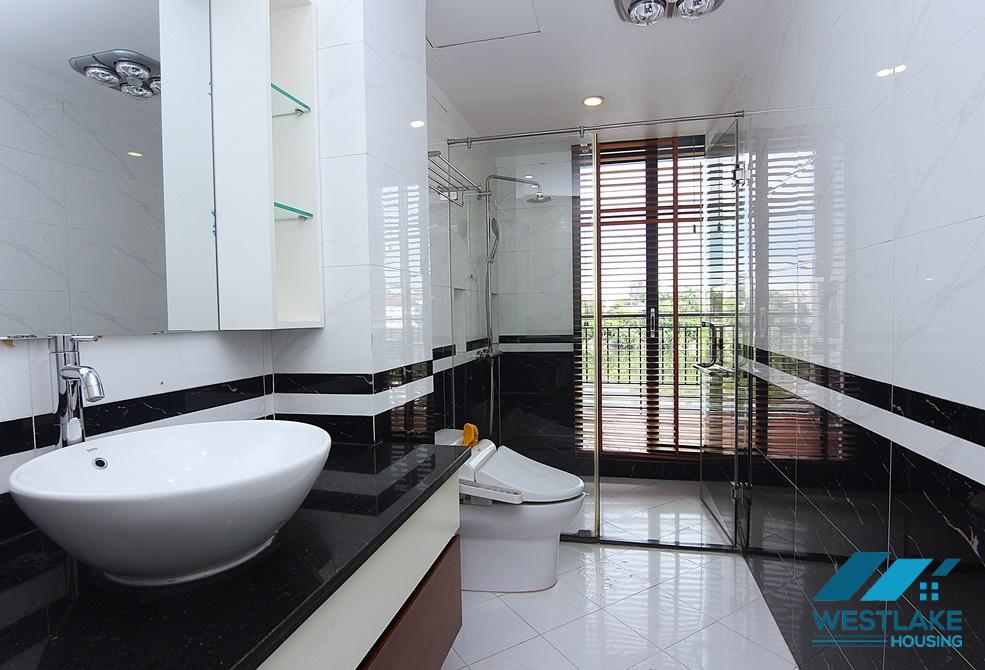 Beautiful 04-bedroom serviced apartment with lake view for rent in Tay Ho, Hanoi