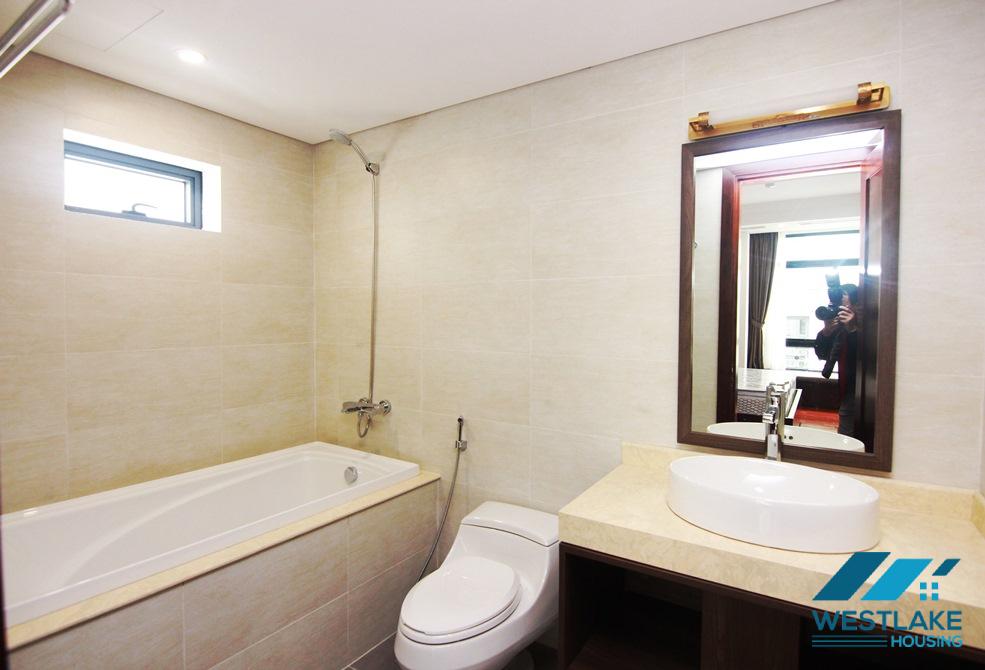 High floor, fully funished 02 bedrooms serviced apartment for rent in Tay Ho District, Hanoi