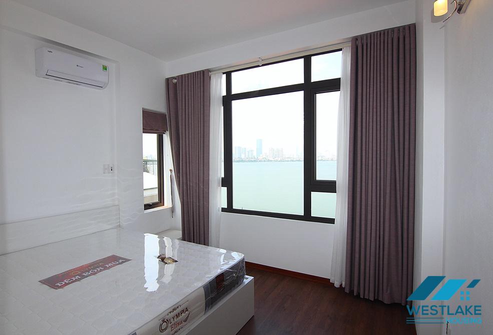 Nice 02-bedroom apartment with lake view on high floor for rent in Tay Ho District, Hanoi