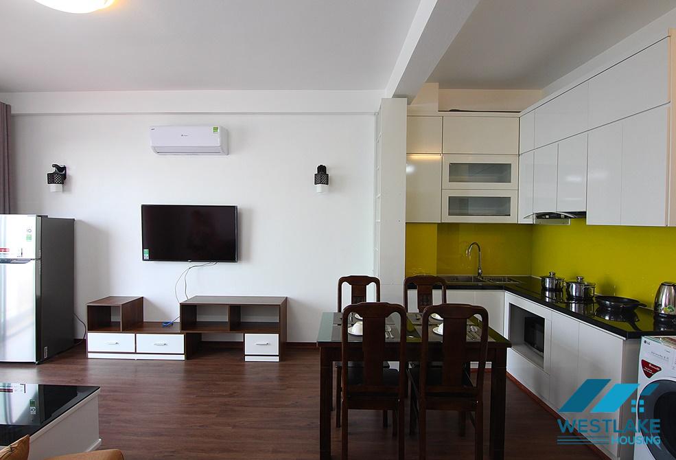 Nice 02-bedroom apartment with lake view on high floor for rent in Tay Ho District, Hanoi