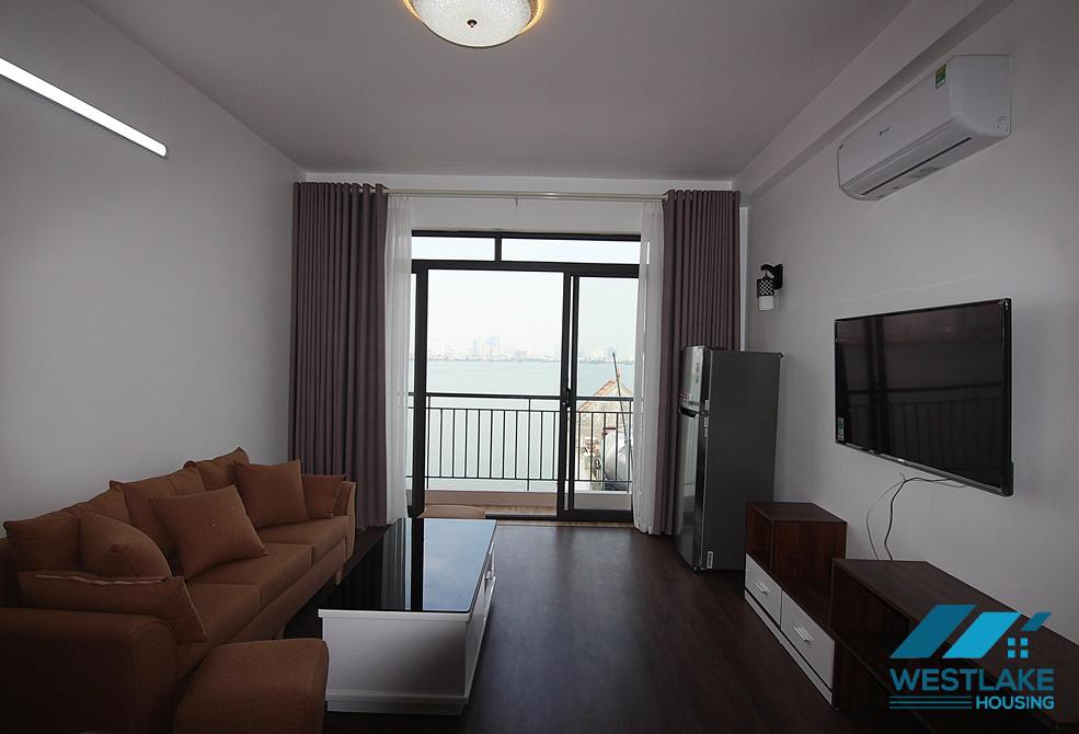 Nice 02-bedroom apartment with lake view on high floor for rent in Tay Ho District, Hanoi