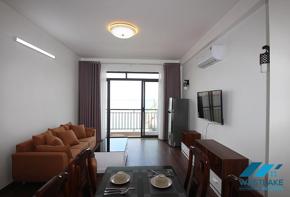 Nice 02-bedroom apartment with lake view on high floor for rent in Tay Ho District, Hanoi