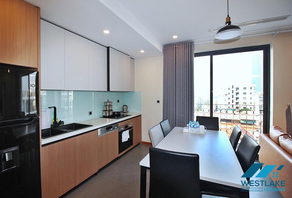 High floor and modern apartment for rent in Tay Ho District, Hanoi