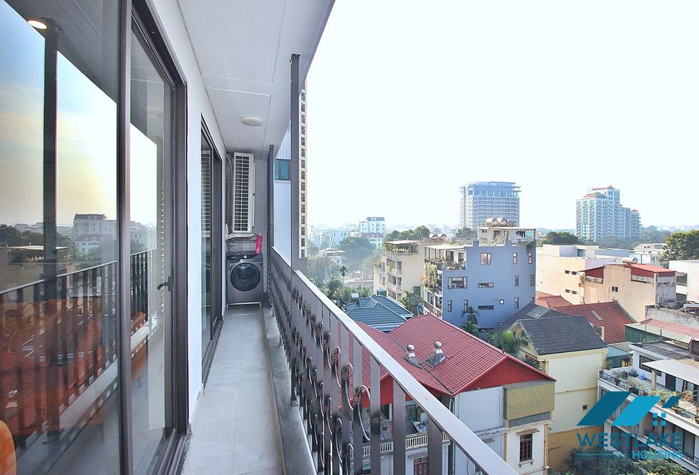 High floor and modern apartment for rent in Tay Ho District, Hanoi