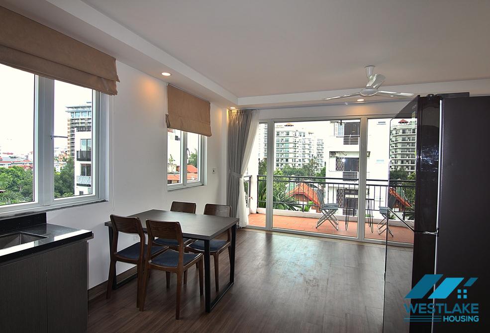 A beautiful and spacious one bedroom apartment for rent on Dang Thai Mai Street, Tay Ho, Hanoi