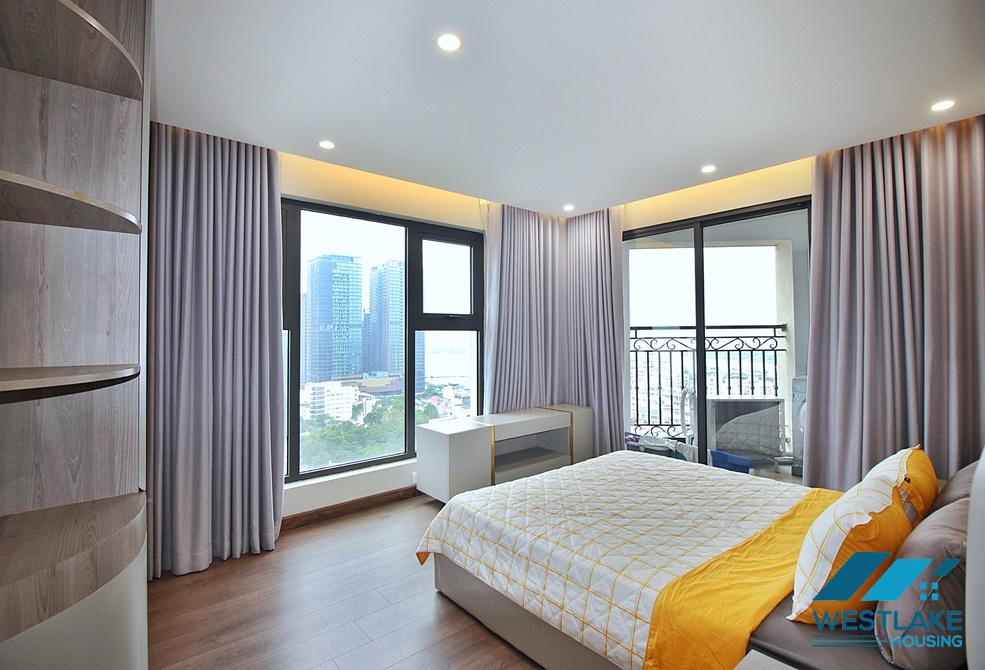 Beautiful 03 bedrooms apartment for rent in Dleroi Soleil Xuan Dieu, Tay Ho, Hanoi