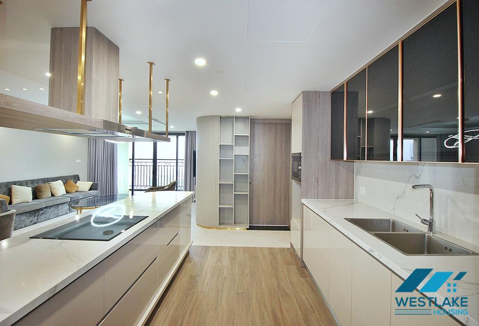 Beautiful 03 bedrooms apartment for rent in Dleroi Soleil Xuan Dieu, Tay Ho, Hanoi