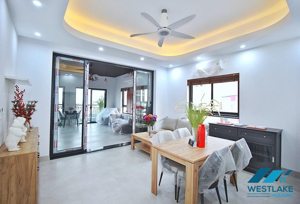 Brand new 03 bedrooms apartment for rent on Au Co street, Tay Ho, Hanoi