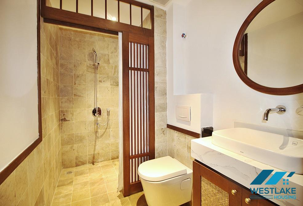 Japaness style, clean and high quality 03-bedroom apartment for rent in Tay Ho, Hanoi