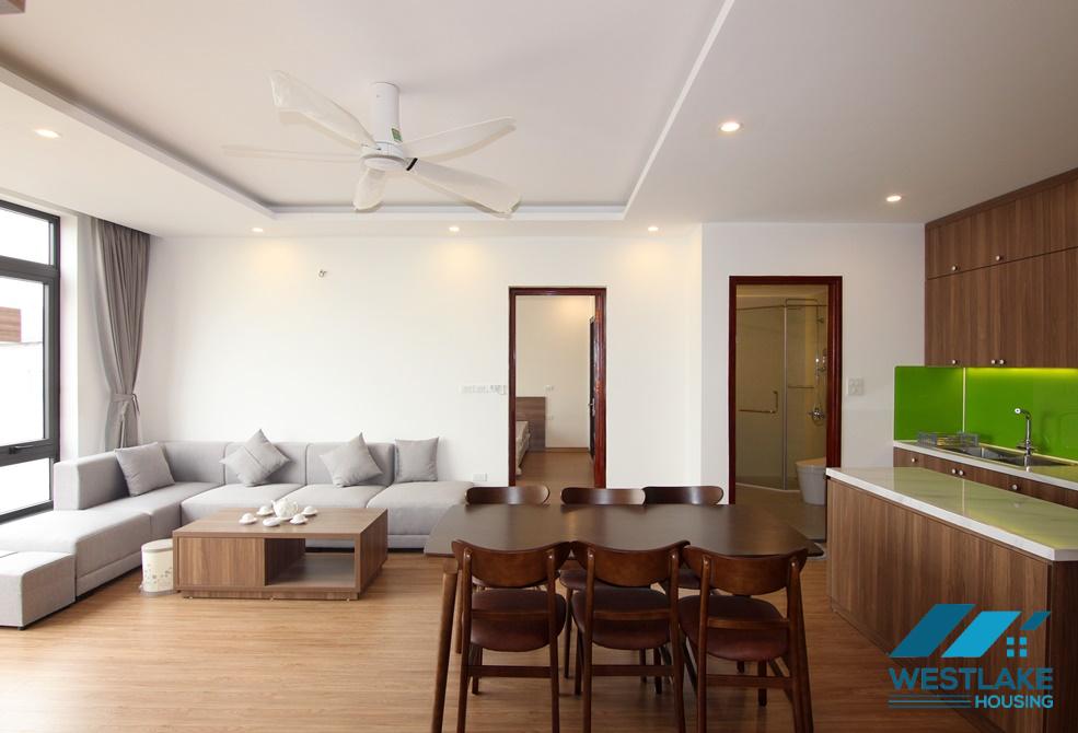 An elegant 02-bedroom apartment for rent on Xuan Dieu Street, Tay Ho, Hanoi