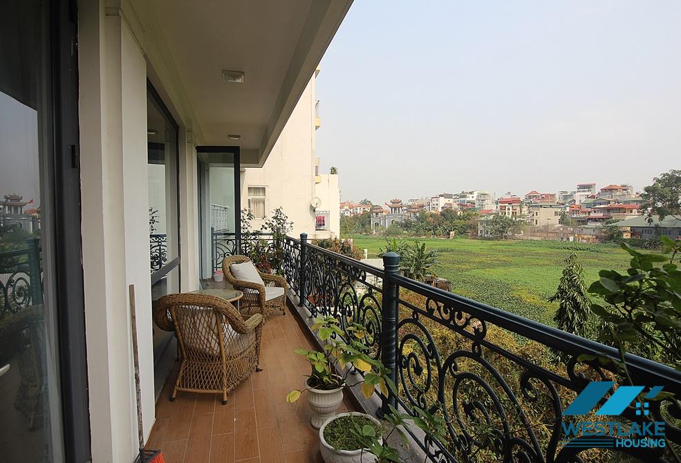 Large 02-bedroom apartment for rent on Xuan Dieu Street, Tay Ho, Hanoi