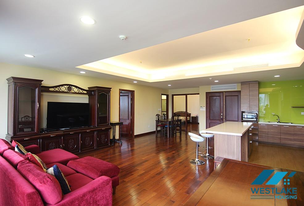 Large 02-bedroom apartment for rent on Xuan Dieu Street, Tay Ho, Hanoi