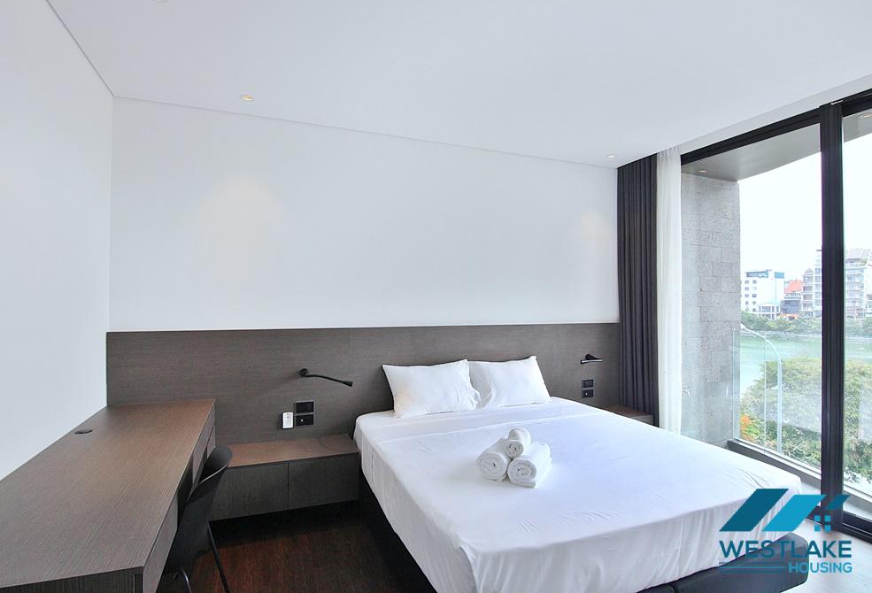 Lake view 02-bedroom serviced apartment for rent on Tu Hoa Street, Tay Ho, Ha Noi