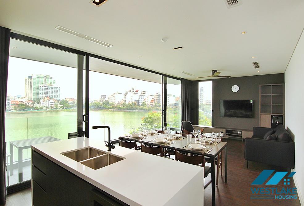 Lake view 02-bedroom serviced apartment for rent on Tu Hoa Street, Tay Ho, Ha Noi