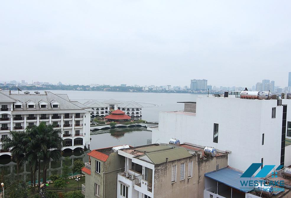 Spacious one bedroom apartment with West Lake view for rent on Tu Hoa Street, Tay Ho, Hanoi