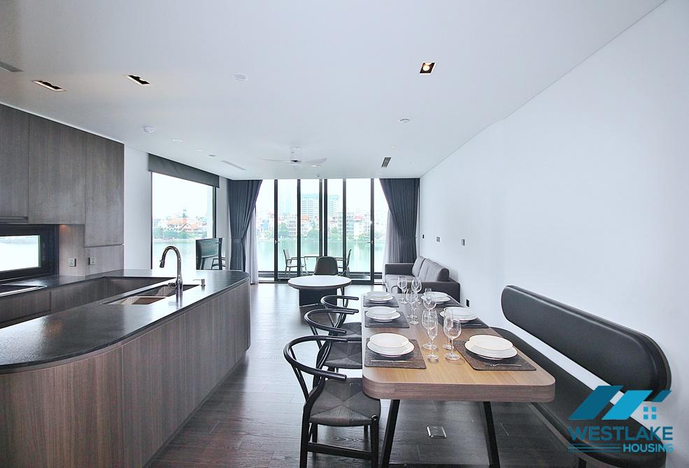 Modern and amazing lake view 02-bedroom apartment for rent in Tay Ho District, Hanoi