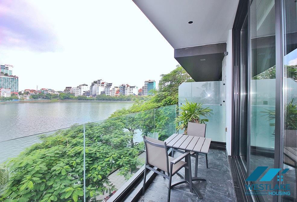 Modern and amazing lake view 02-bedroom apartment for rent in Tay Ho District, Hanoi