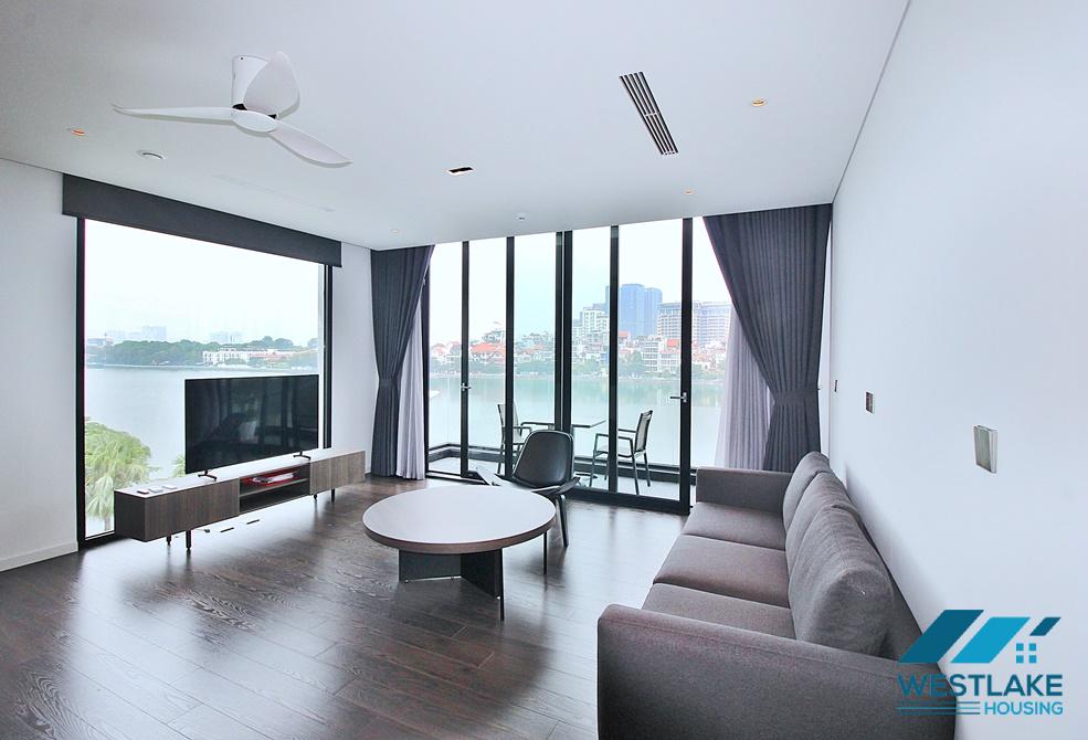 Modern and amazing lake view 02-bedroom apartment for rent in Tay Ho District, Hanoi