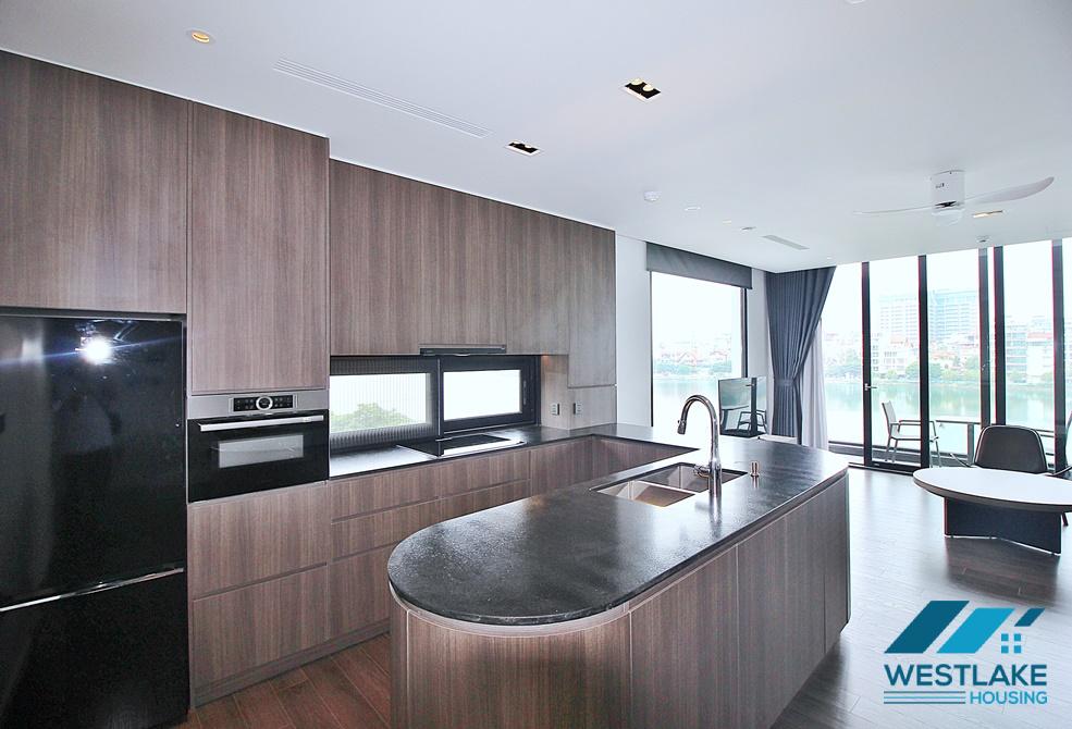 Modern and amazing lake view 02-bedroom apartment for rent in Tay Ho District, Hanoi