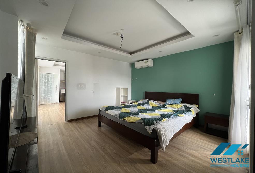 One bedroom apartment with large balcony for rent on Xuan Dieu Street, Tay Ho, Hanoi