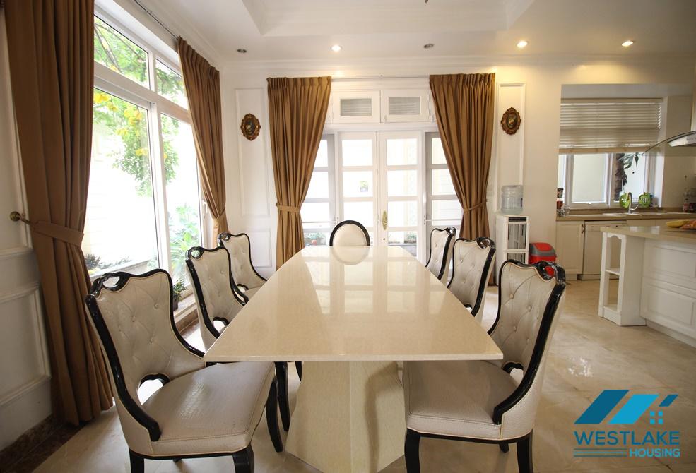 Luxury house for lease in Ciputra compound, Tay Ho, HaNoi