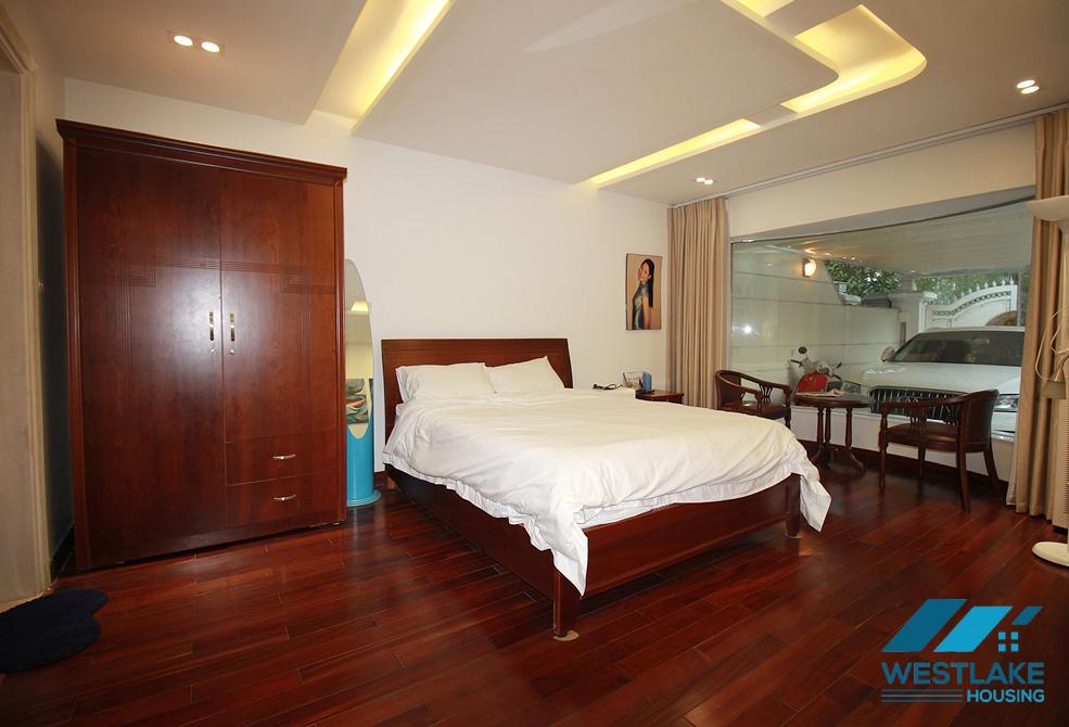 Modern and luxury villa with large garden for rent in Ciputra, Tay Ho, HaNoi