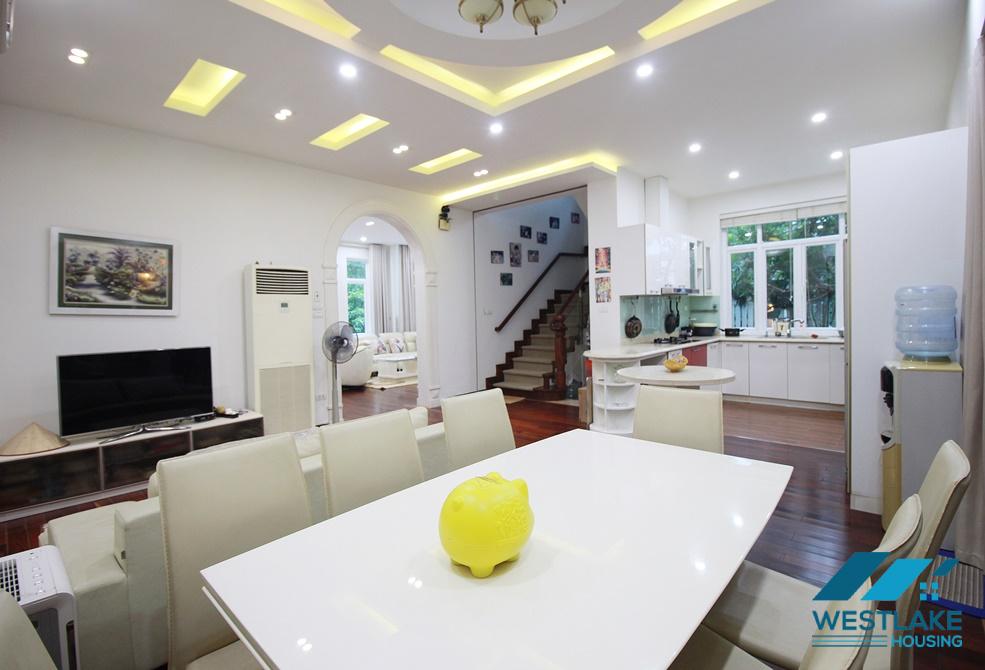 Modern and luxury villa with large garden for rent in Ciputra, Tay Ho, HaNoi