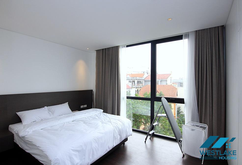 Amazing lake view and modern 04-bedroom serviced apartment for rent in Tay Ho, Ha Noi