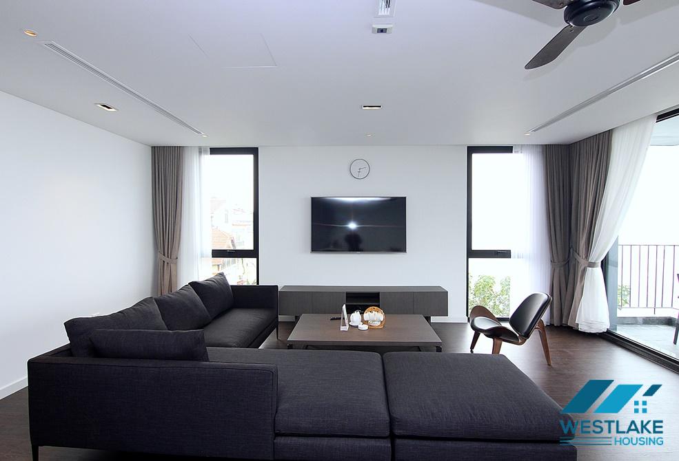 Amazing lake view and modern 04-bedroom serviced apartment for rent in Tay Ho, Ha Noi