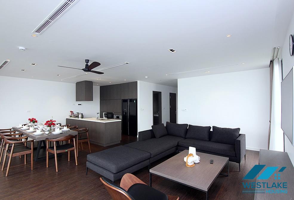 Amazing lake view and modern 04-bedroom serviced apartment for rent in Tay Ho, Ha Noi