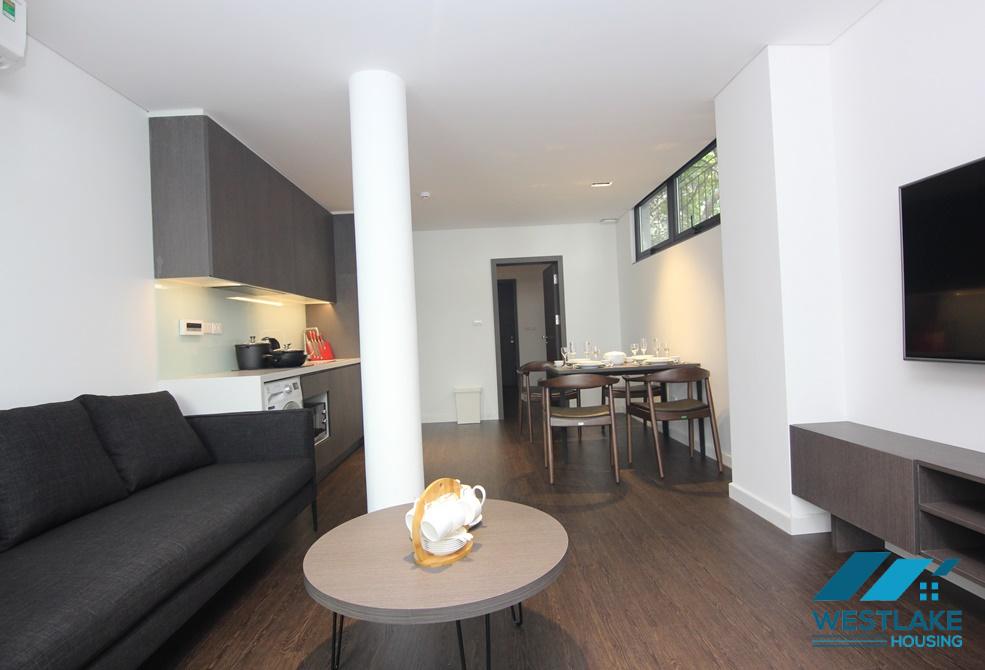 Modern and clean one bedroom apartment on ground floor for rent on Quang Khanh Street, Tay Ho