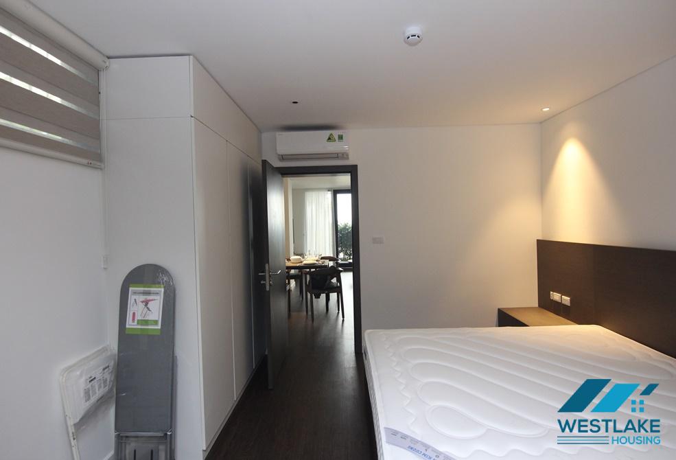 Modern and clean one bedroom apartment on ground floor for rent on Quang Khanh Street, Tay Ho