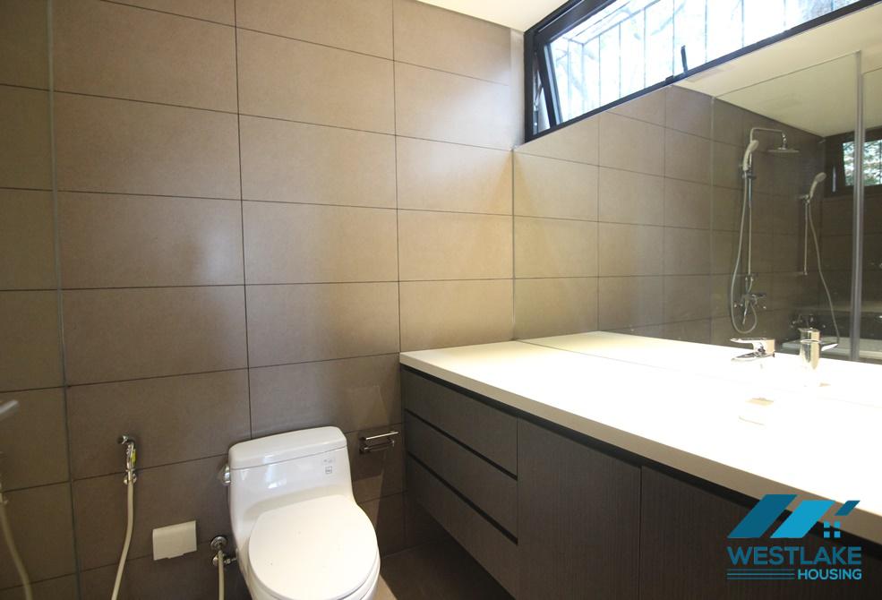 Modern and clean one bedroom apartment on ground floor for rent on Quang Khanh Street, Tay Ho