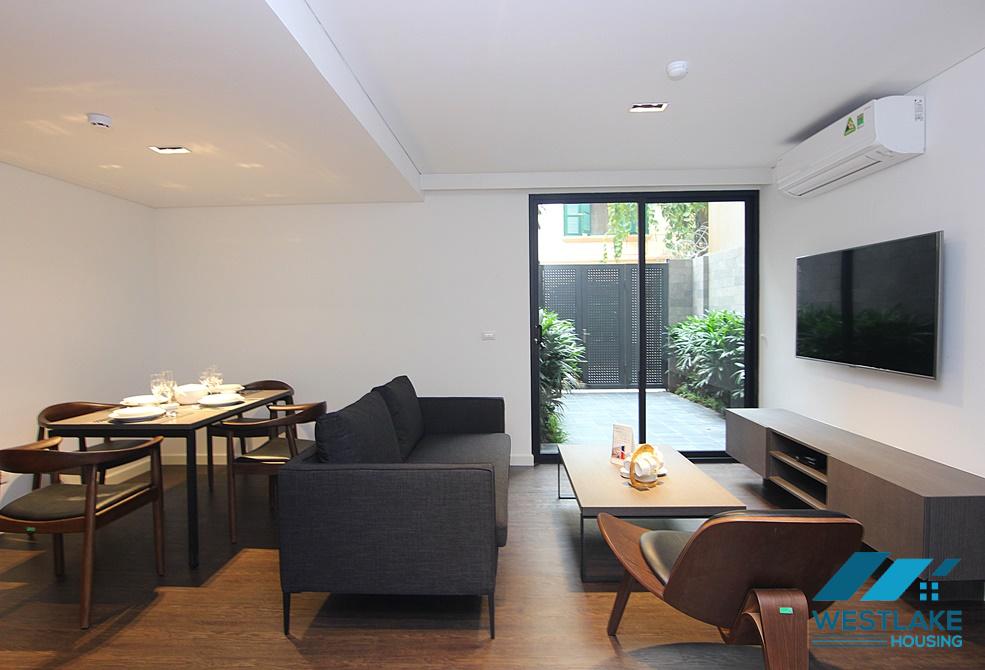 One bedroom apartment with nice courtyard for rent in Dang Thai Mai area, Tay Ho, Ha Noi