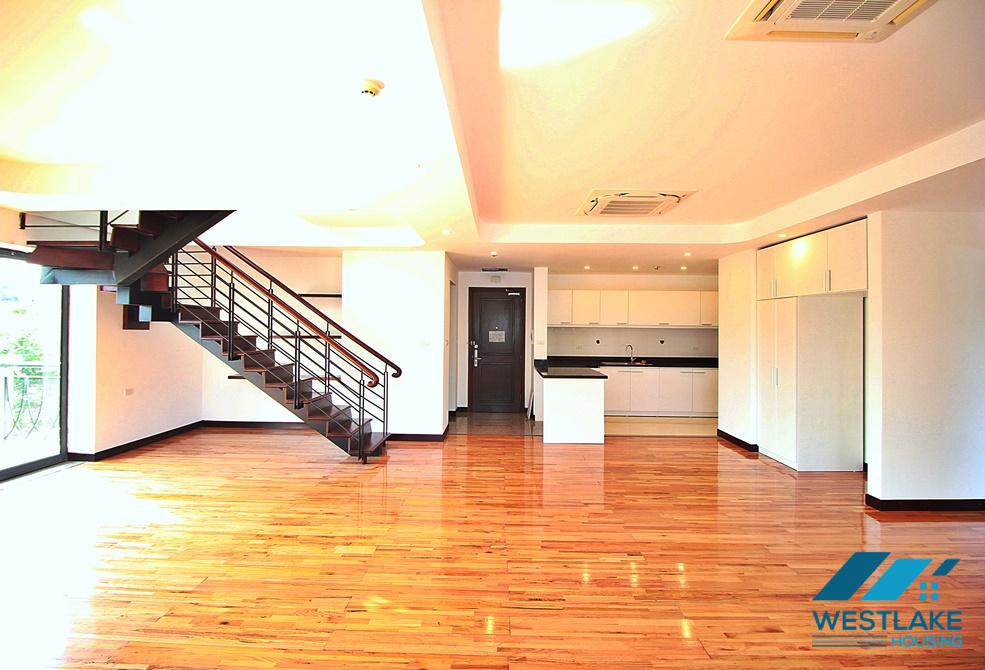 A beautifully duplex 4 bedroom apartment for rent on Dang Thai Mai st, Tay Ho district.